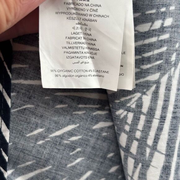 MICHAEL MICHAEL KORS Palm Stretch Organic Cotton Poplin Cutout Dress Medium - Picture 8 of 10